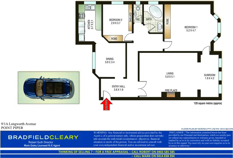 9/1A Longworth Avenue, Point Piper Sold by Bradfield Badgerfox - image 1