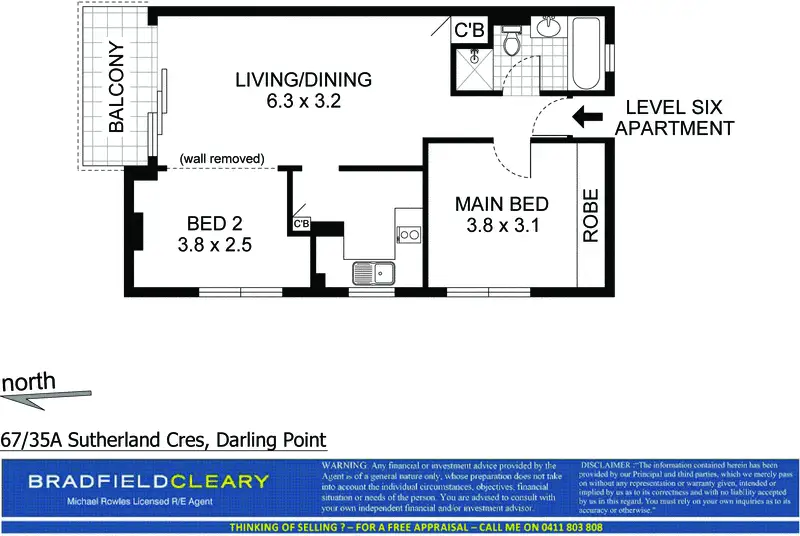 67/35A Sutherland Crescent, Darling Point Sold by Bradfield Badgerfox - image 1