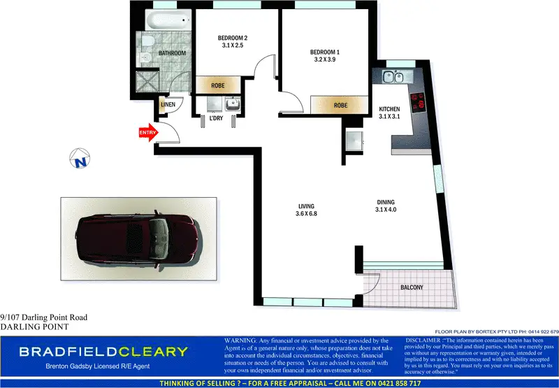 9/107 Darling Point Road, Darling Point Sold by Bradfield Badgerfox - image 1