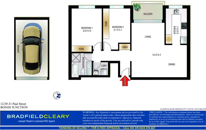 12/29-31 Paul Street, Bondi Junction Sold by Bradfield Badgerfox - image 1