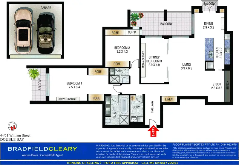 44/51 William Street, Double Bay Sold by Bradfield Badgerfox - image 1