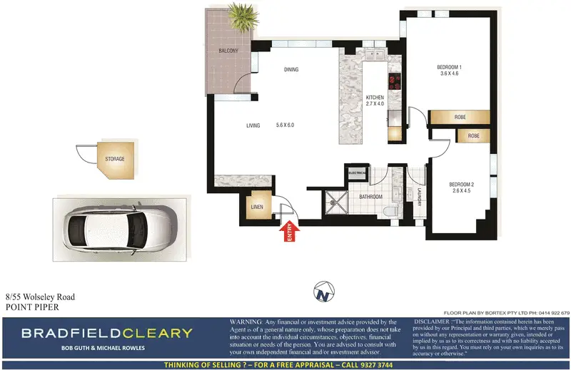 8/55 Wolseley Road, Point Piper Sold by Bradfield Badgerfox - image 1