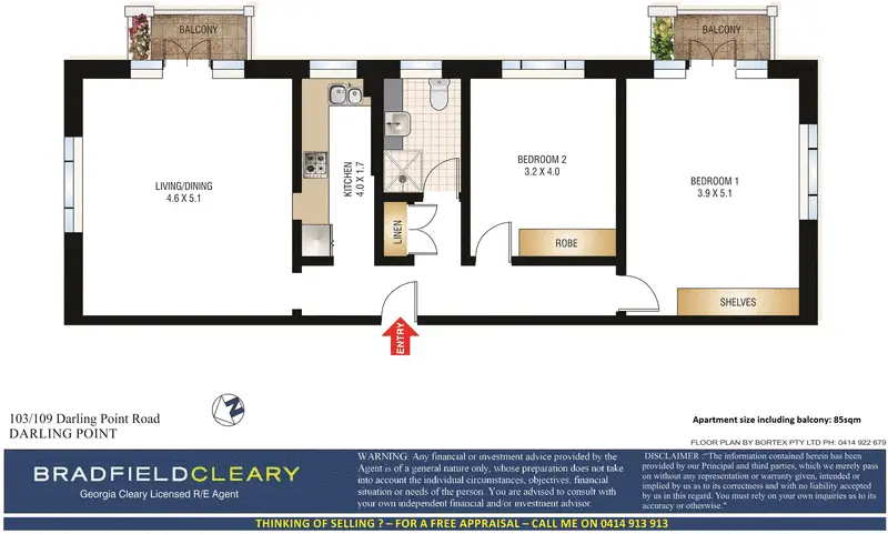 103/109 Darling Point Road, Darling Point Sold by Bradfield Badgerfox - image 1