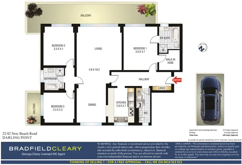22/42 New Beach Road, Darling Point Sold by Bradfield Badgerfox - image 1