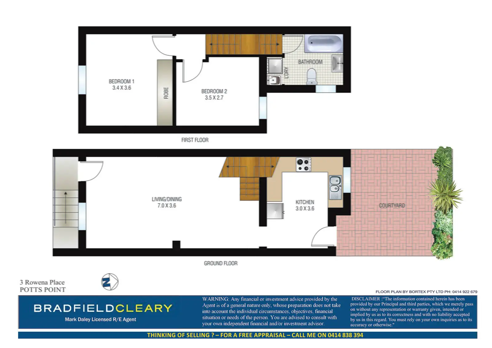 3 Rowena Place, Potts Point Sold by Bradfield Badgerfox - image 1
