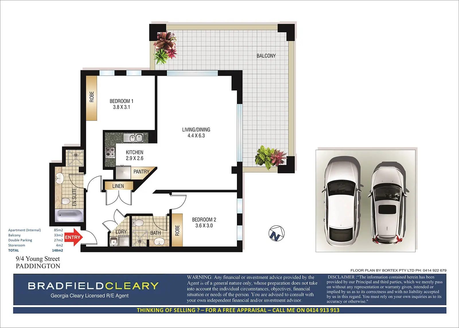 9/4 Young Street, Paddington Sold by Bradfield Badgerfox - image 1