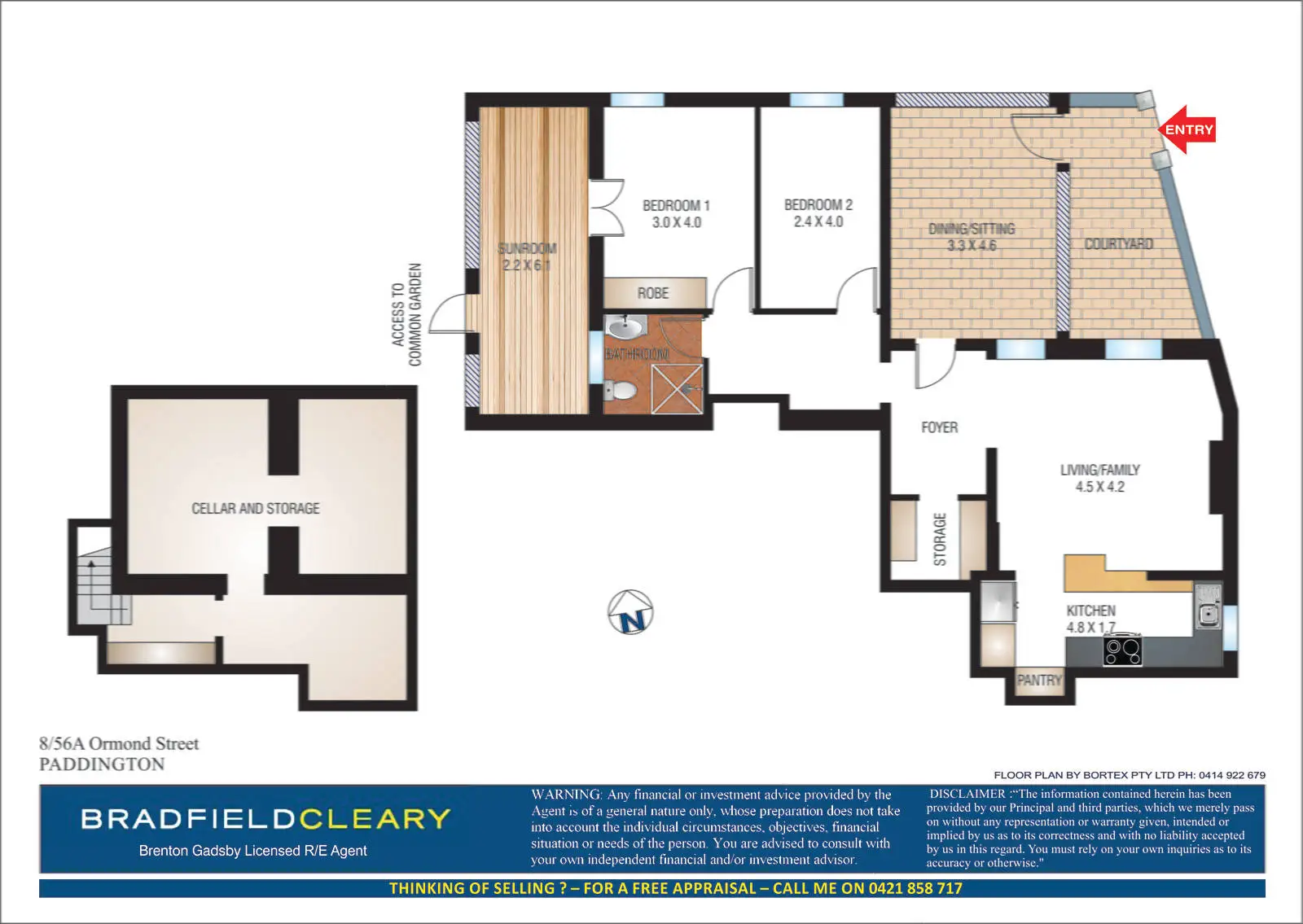 8/56A Ormond Street, Paddington Sold by Bradfield Badgerfox - image 1