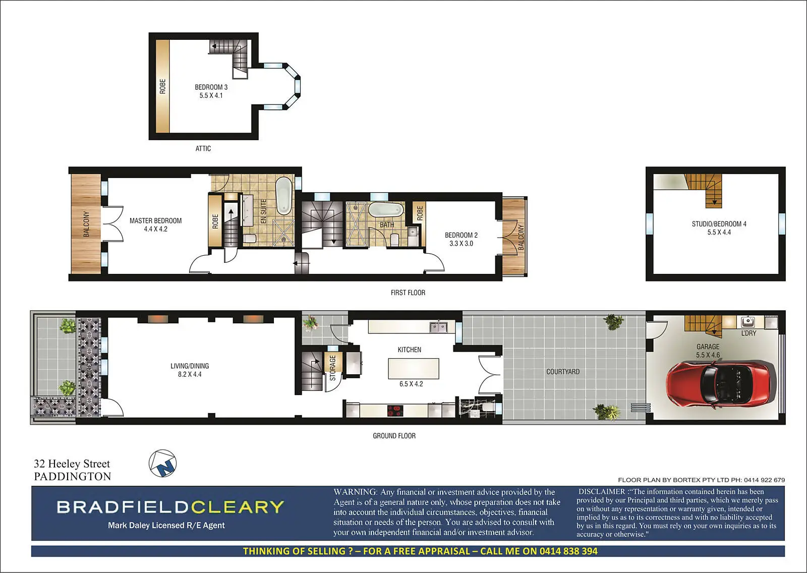 32 Heeley Street, Paddington Sold by Bradfield Badgerfox - image 1