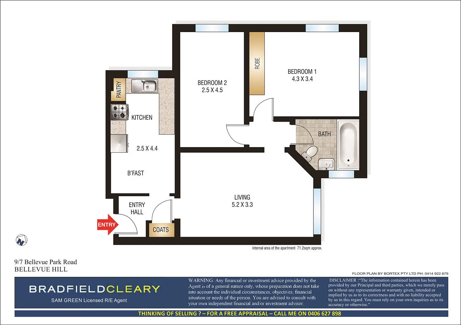 9/7 Bellevue Park Road, Bellevue Hill Sold by Bradfield Badgerfox - image 1