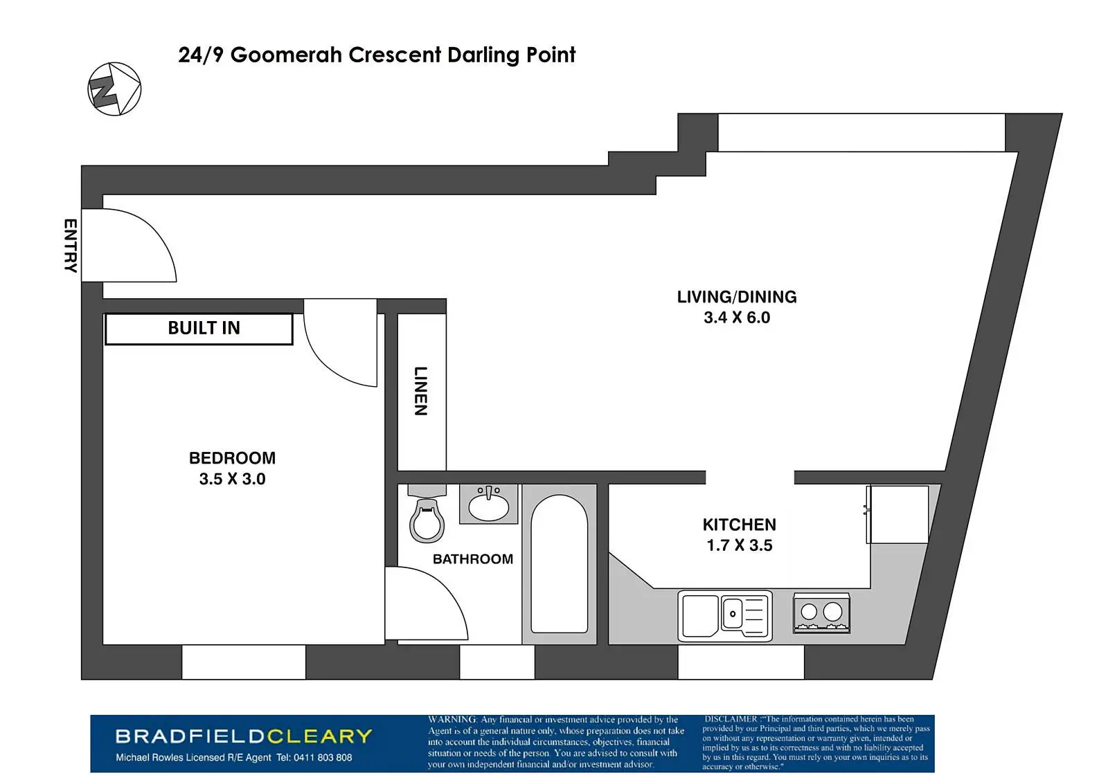 24/9 Goomerah Crescent, Darling Point Sold by Bradfield Badgerfox - image 1