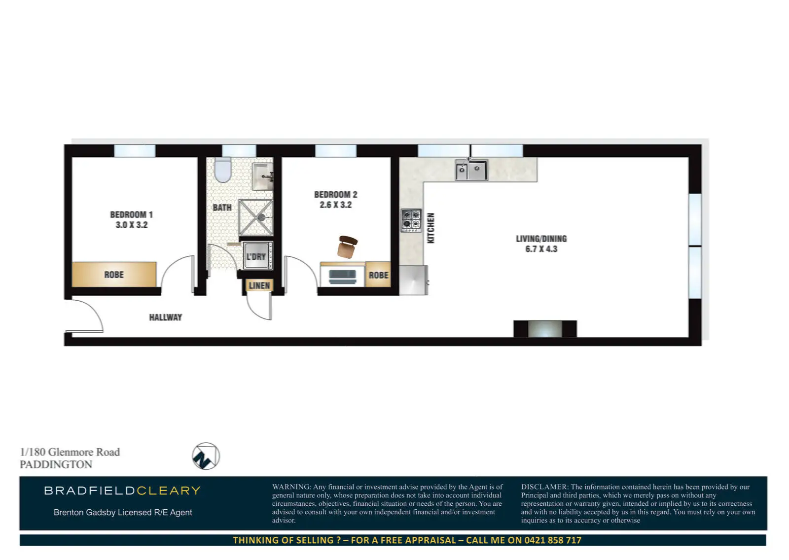 1/180 Glenmore Road, Paddington Sold by Bradfield Badgerfox - image 1