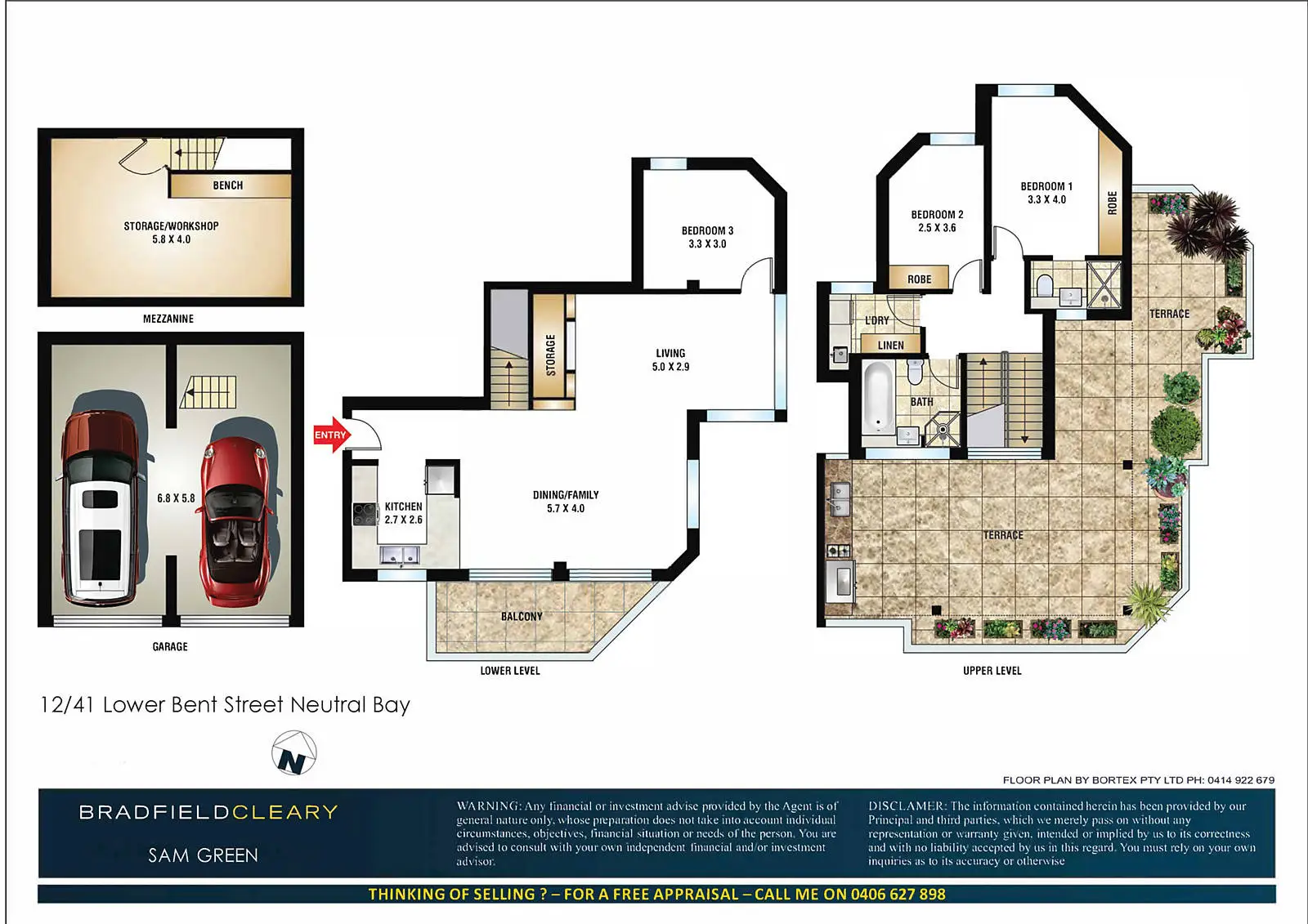 12/41 Lower Bent Street, Neutral Bay Sold by Bradfield Badgerfox - image 1