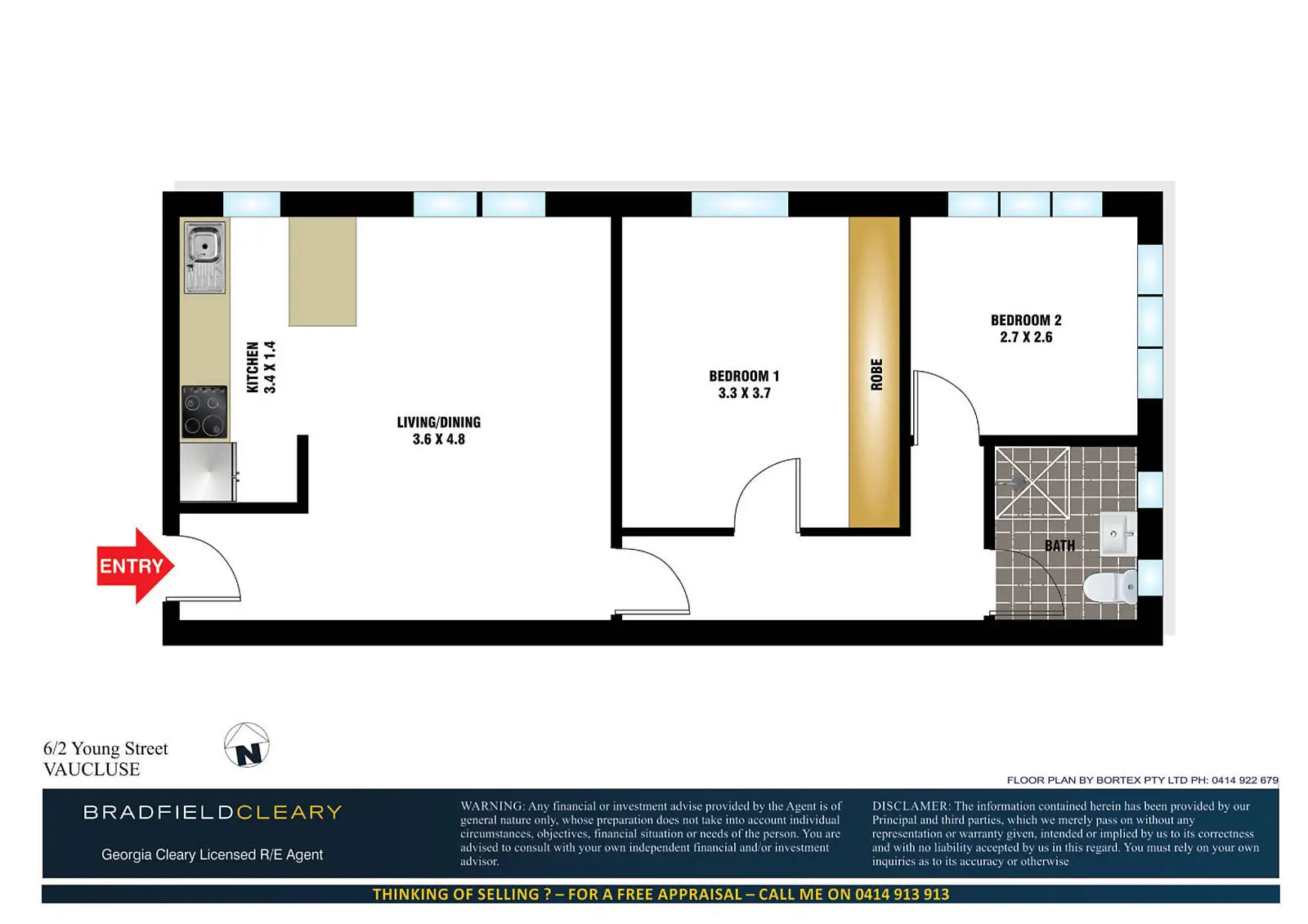 6/2 Young Street, Vaucluse Sold by Bradfield Badgerfox - image 1