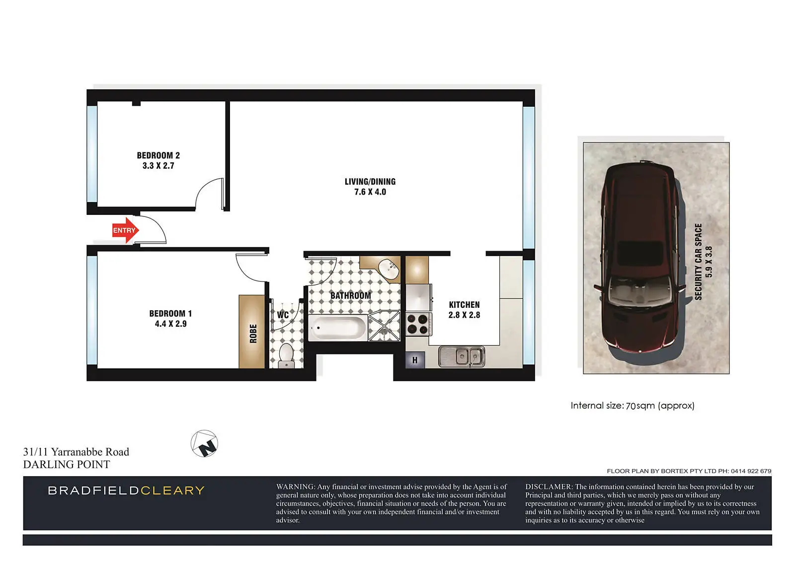31/11 Yarranabbe Road, Darling Point Sold by Bradfield Badgerfox - image 1