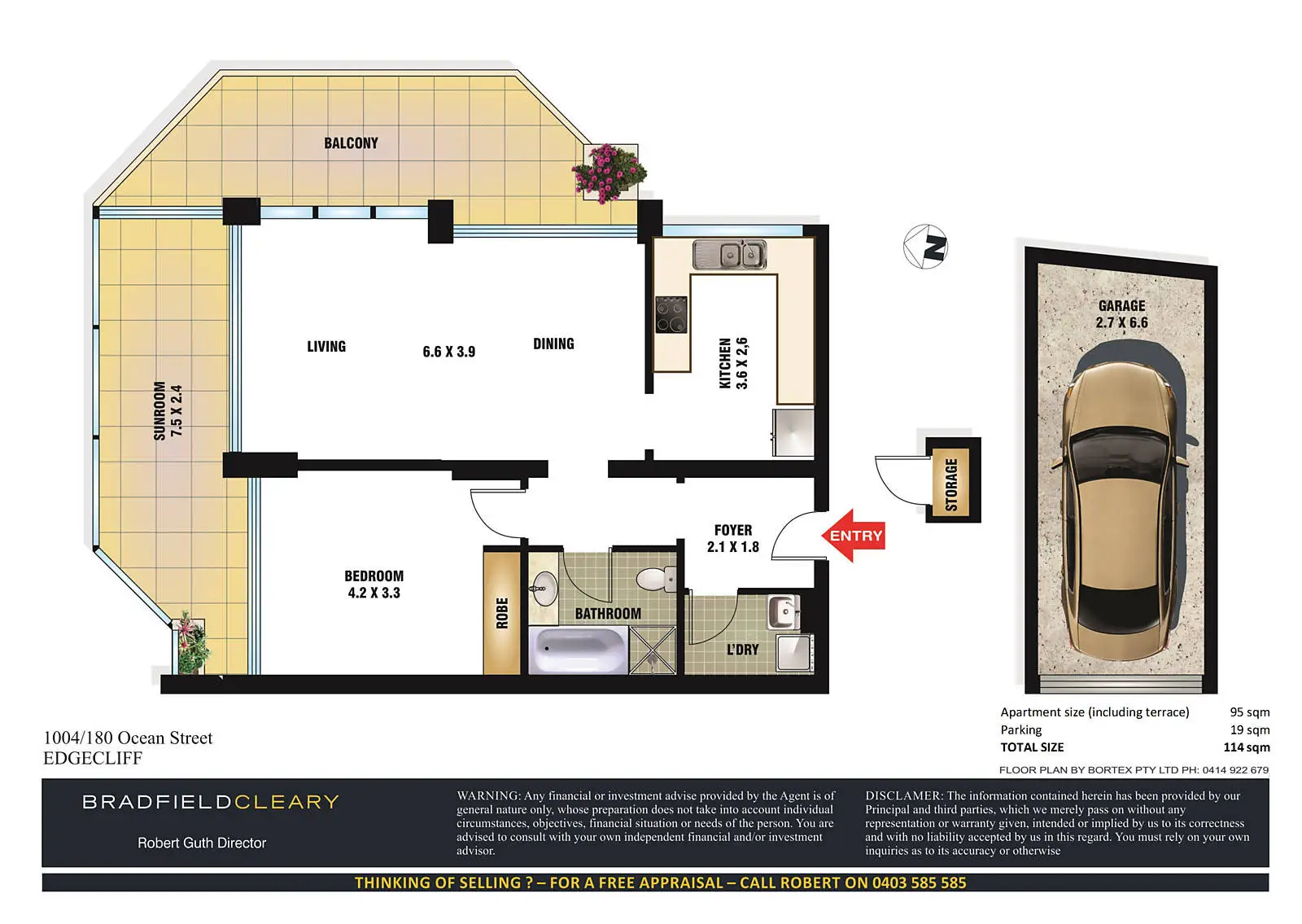 1004/180 Ocean Street, Edgecliff Sold by Bradfield Badgerfox - image 1