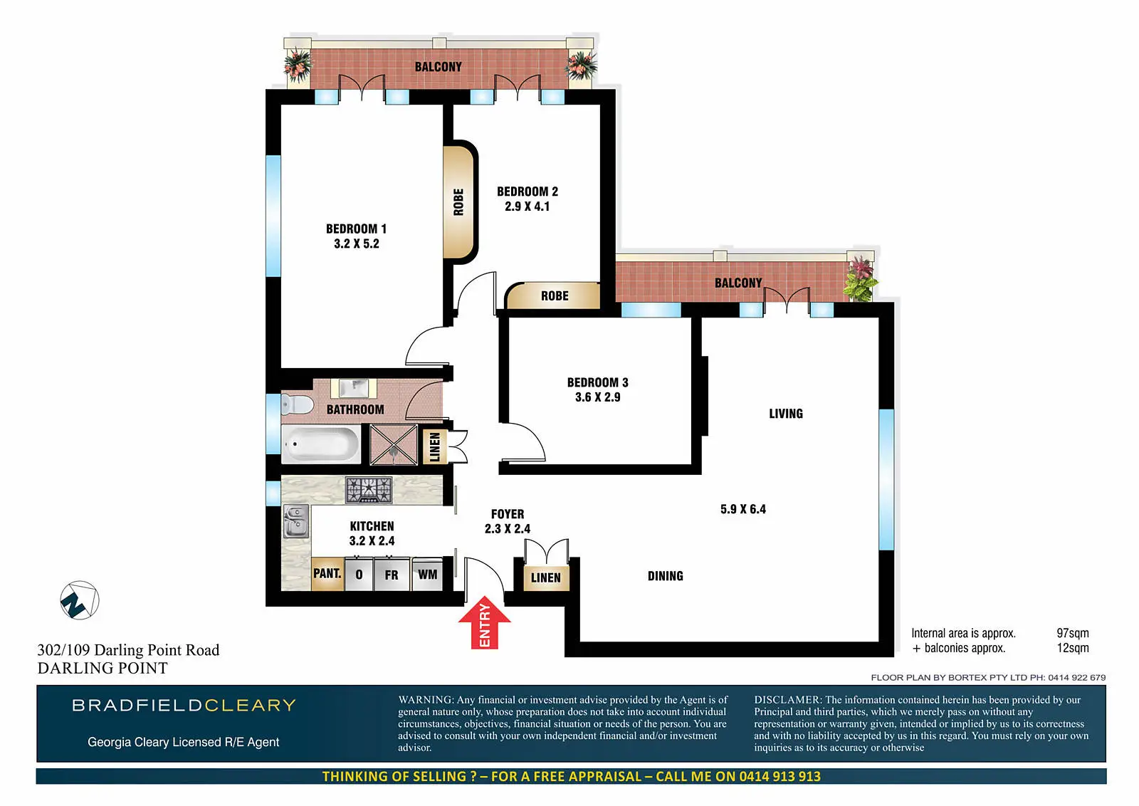 302/109 Darling Point Road, Darling Point Sold by Bradfield Badgerfox - image 1