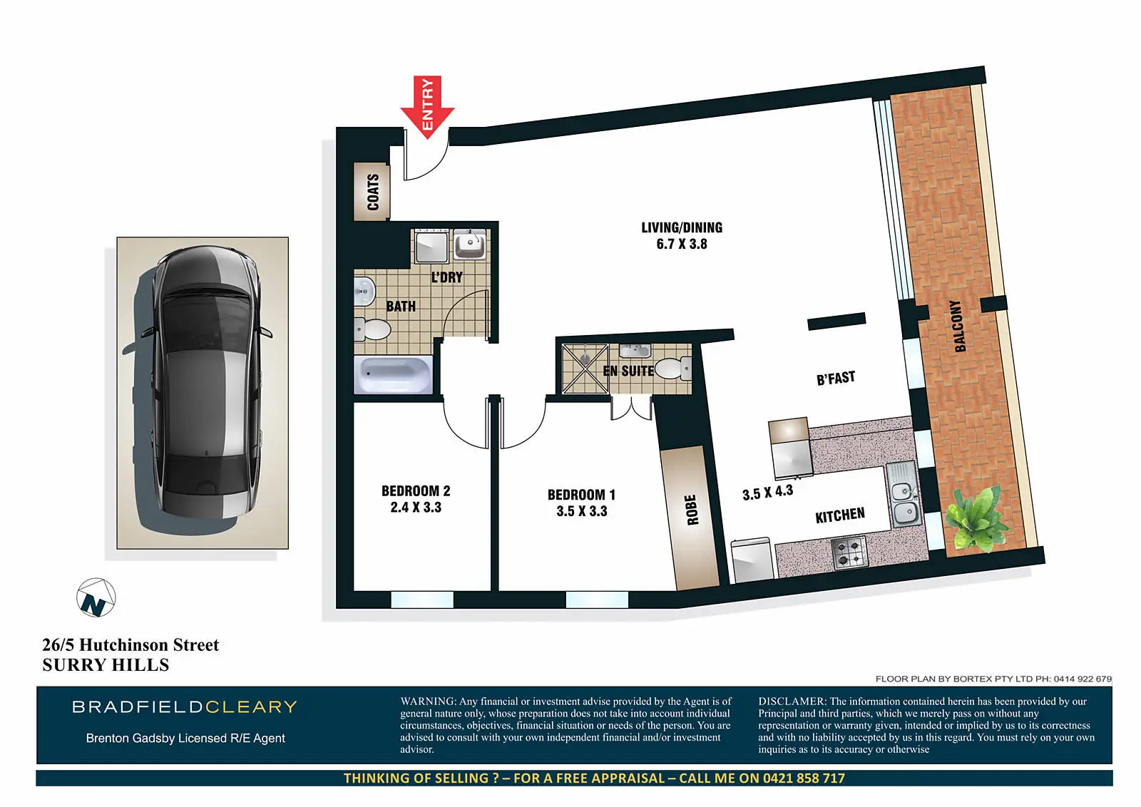 26/5-13 Hutchinson Street, Surry Hills Sold by Bradfield Badgerfox - image 1
