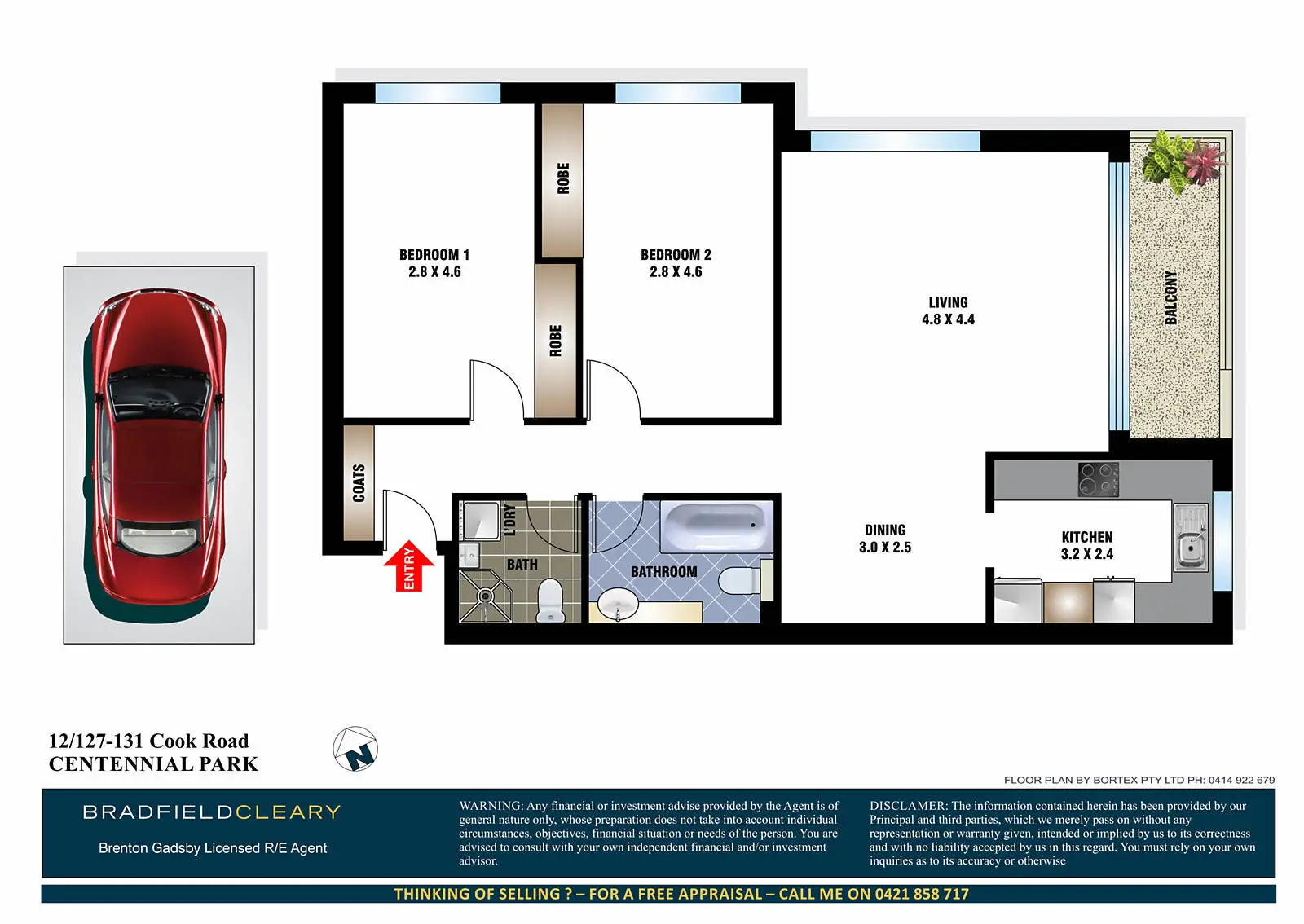 12/127-131 Cook Road, Centennial Park Sold by Bradfield Badgerfox - image 1