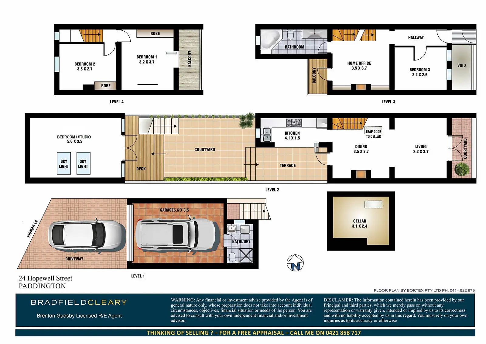 24 Hopewell Street, Paddington Sold by Bradfield Badgerfox - image 1