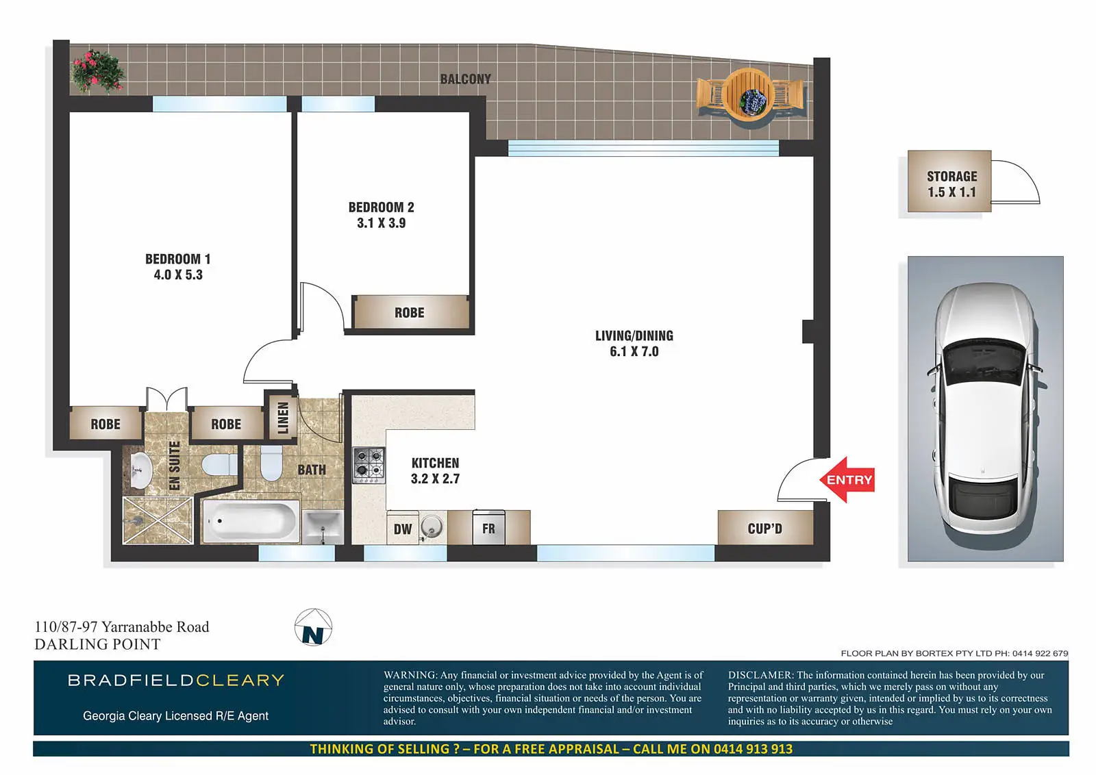 110/87-97 Yarranabbe Road, Darling Point Sold by Bradfield Badgerfox - image 1