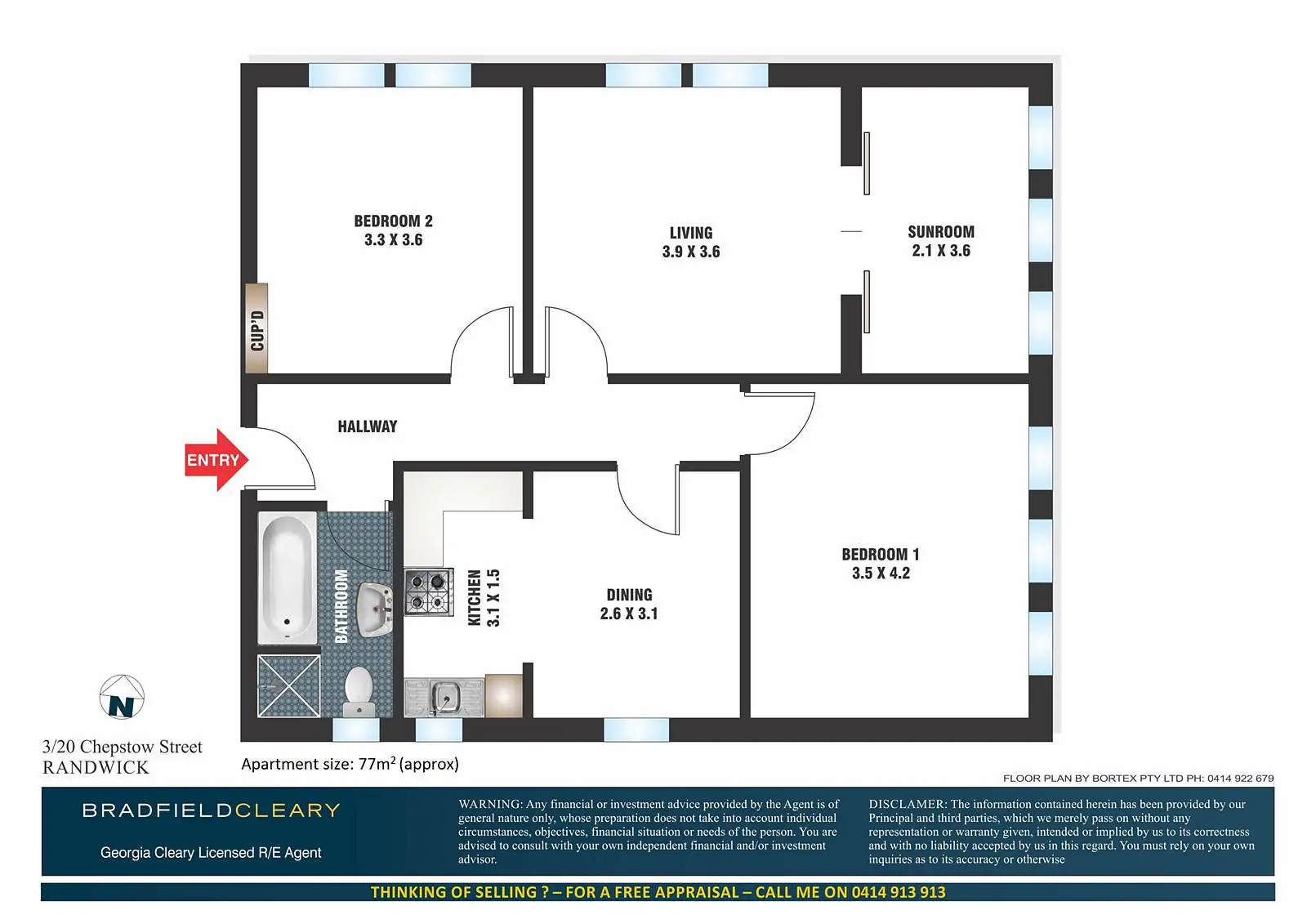 3/20 Chepstow Street, Randwick Sold by Bradfield Badgerfox - image 1