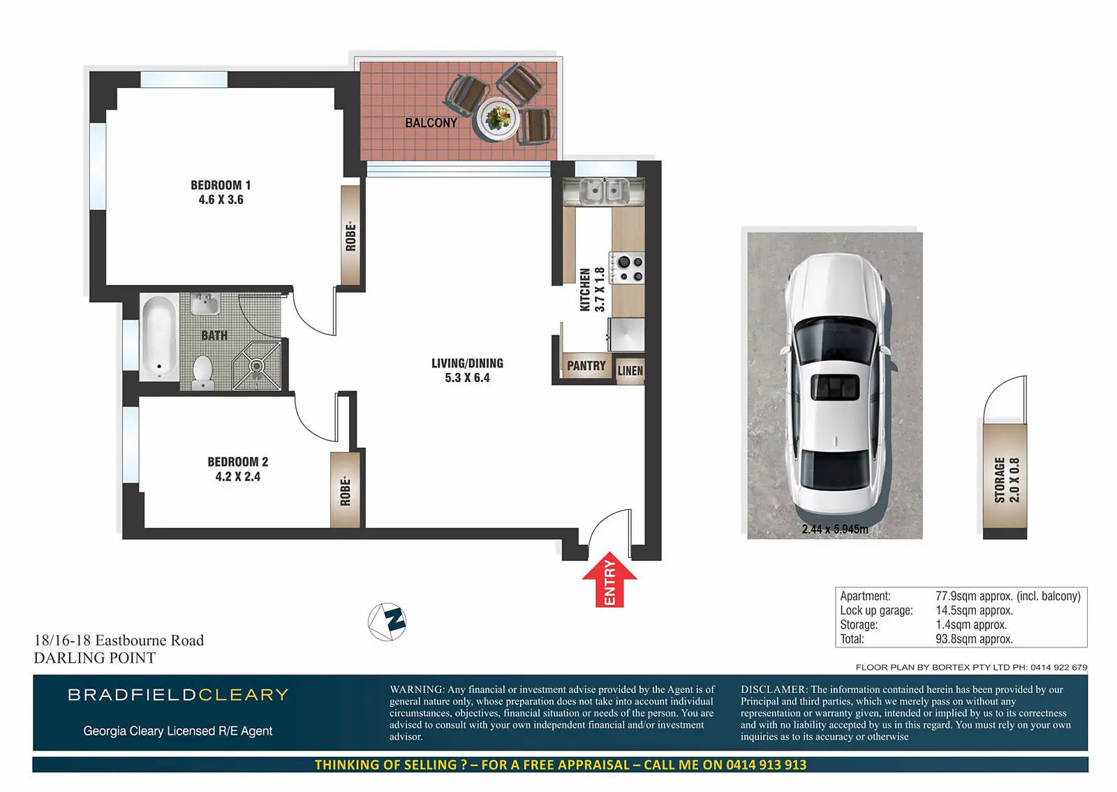 18/16-18 Eastbourne Road, Darling Point Sold by Bradfield Badgerfox - image 1