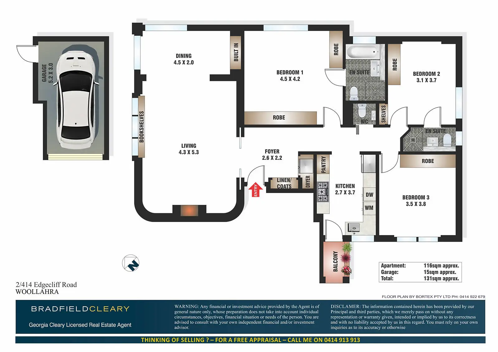 2/414 Edgecliff Road, Woollahra Sold by Bradfield Badgerfox - image 1