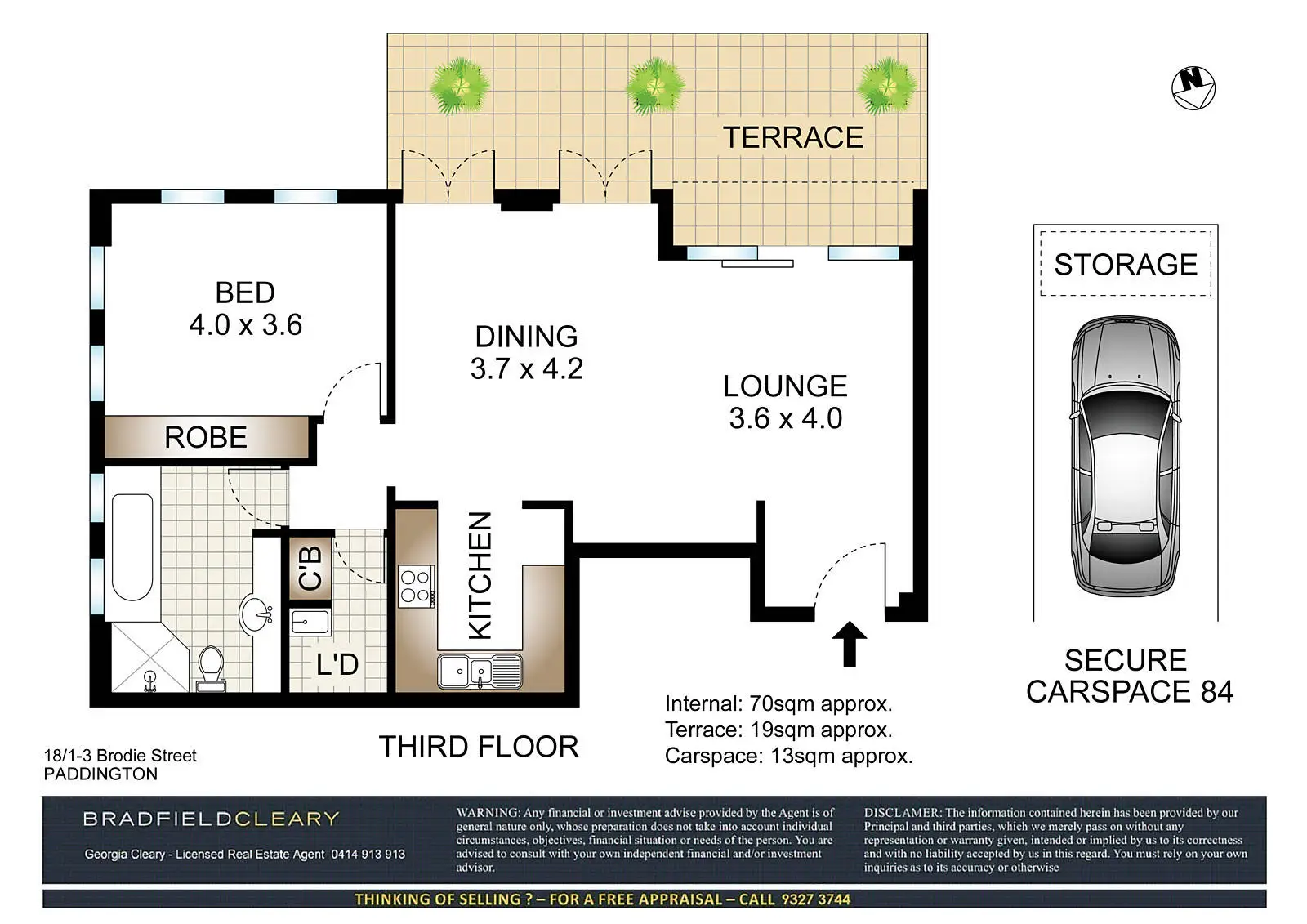 18/1-3 Brodie Street, Paddington Sold by Bradfield Badgerfox - image 1