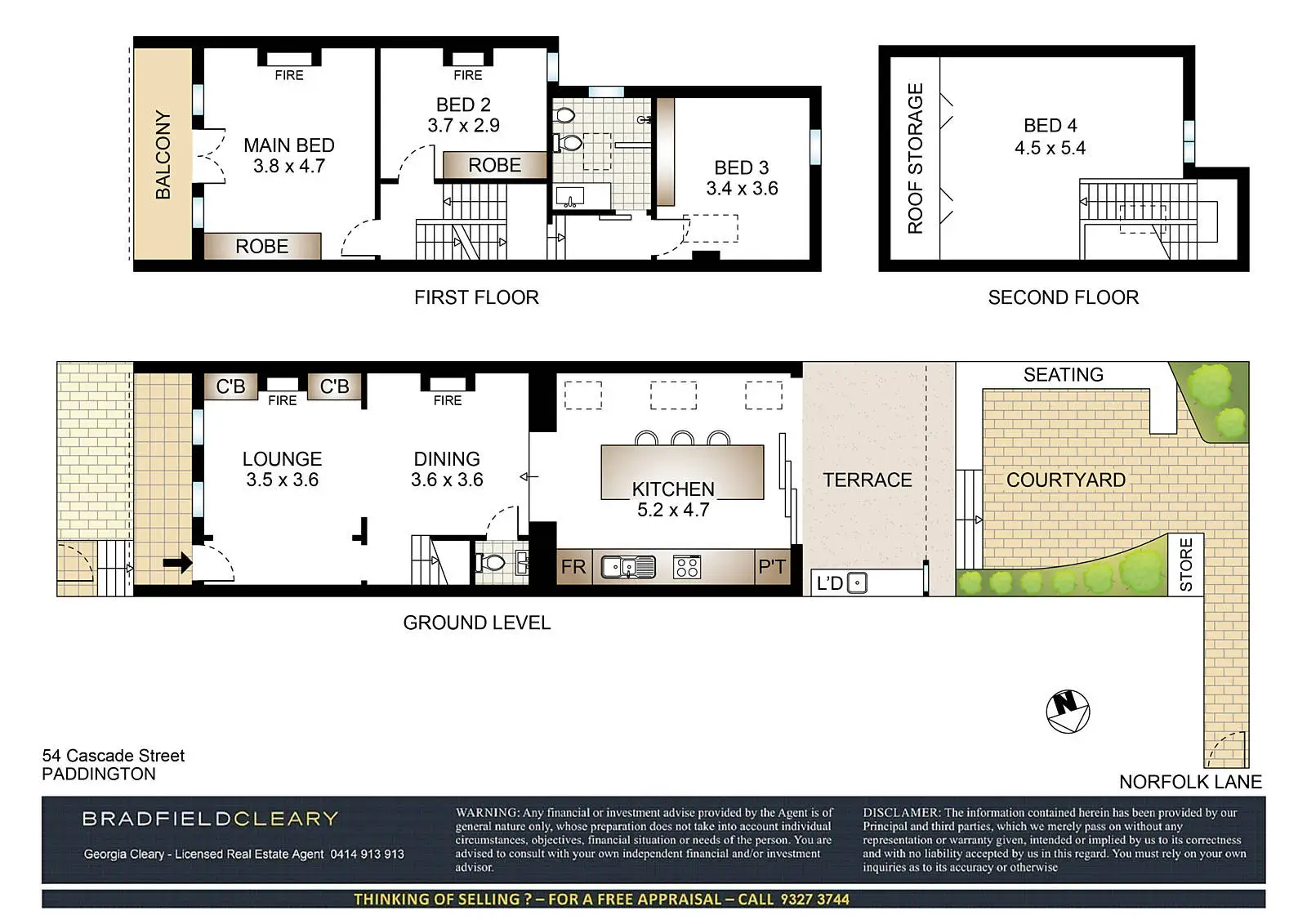 54 Cascade Street, Paddington Sold by Bradfield Badgerfox - image 1
