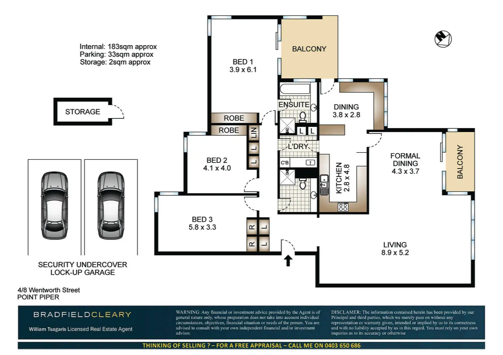 4/8 Wentworth Street, Point Piper Sold by Bradfield Badgerfox - image 1
