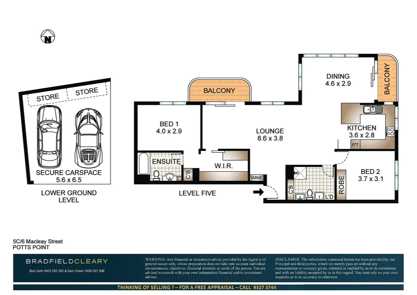 5C/6 Macleay Street, Potts Point Sold by Bradfield Badgerfox - image 1