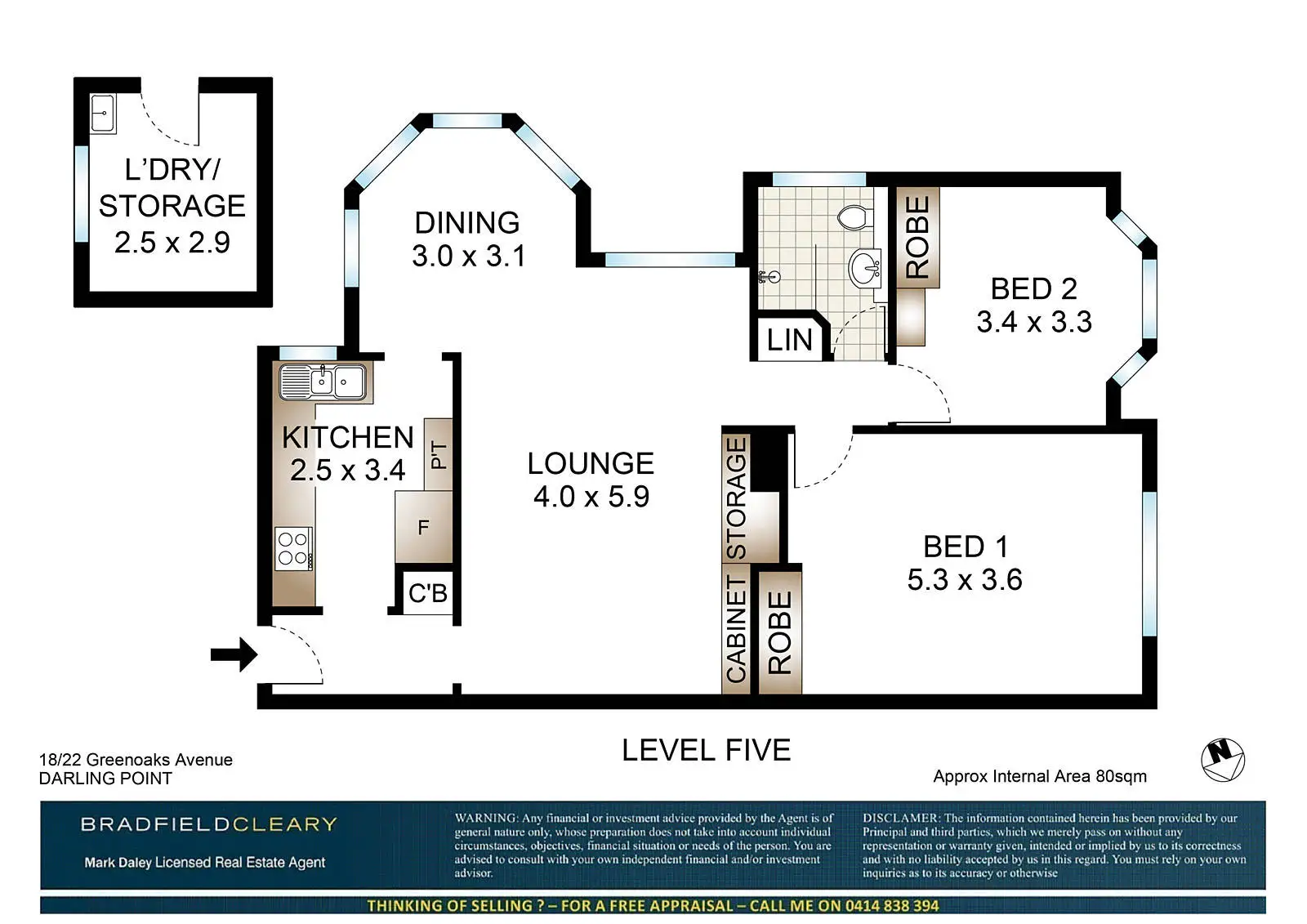 18/22 Greenoaks Avenue, Darling Point Sold by Bradfield Badgerfox - image 1