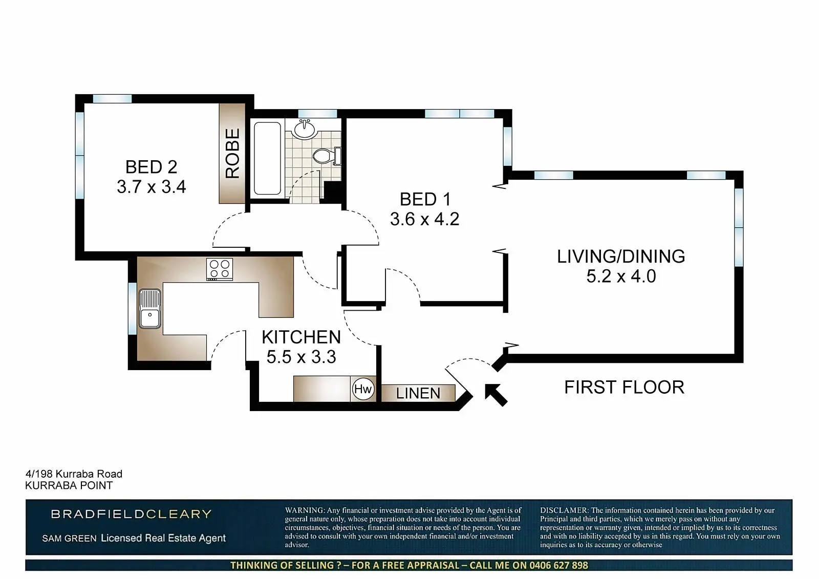 4/198 Kurraba Road, Neutral Bay Sold by Bradfield Badgerfox - image 1