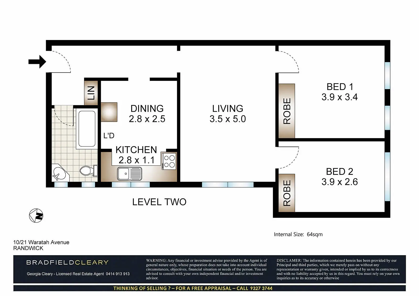 10/21 Waratah Avenue, Randwick Sold by Bradfield Badgerfox - image 1