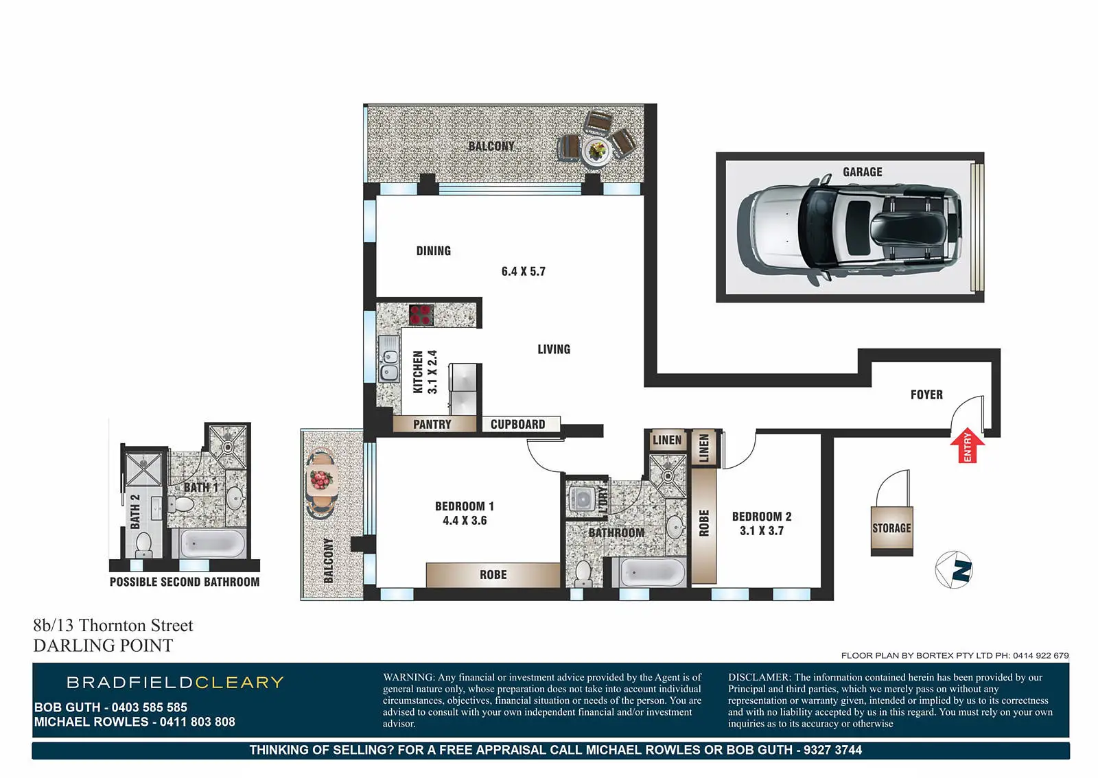 8B/13 Thornton Street, Darling Point Sold by Bradfield Badgerfox - image 1