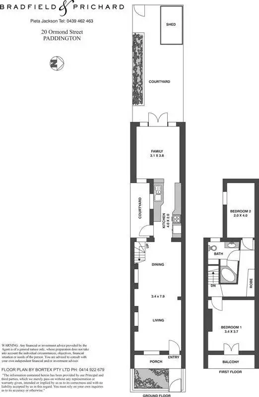 20 Ormond Street, Paddington Sold by Bradfield Badgerfox - image 1