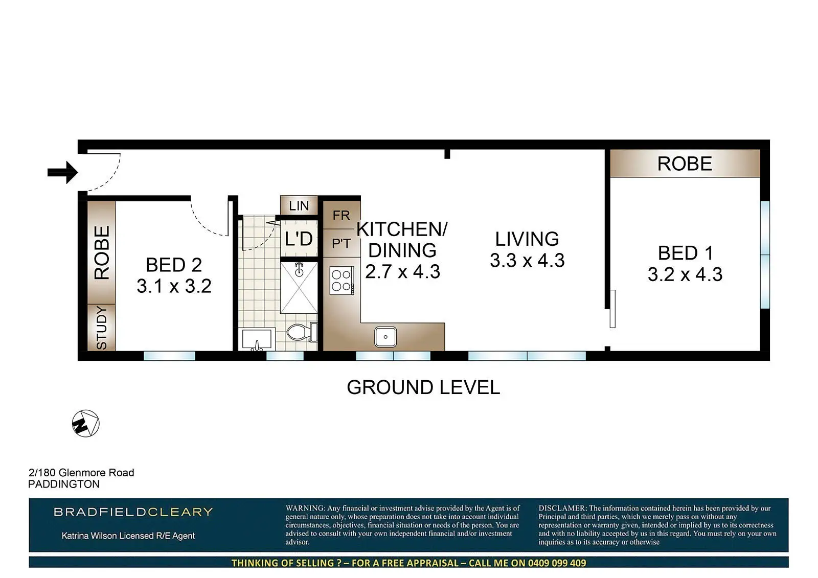 2/180 Glenmore Road, Paddington Sold by Bradfield Badgerfox - image 1