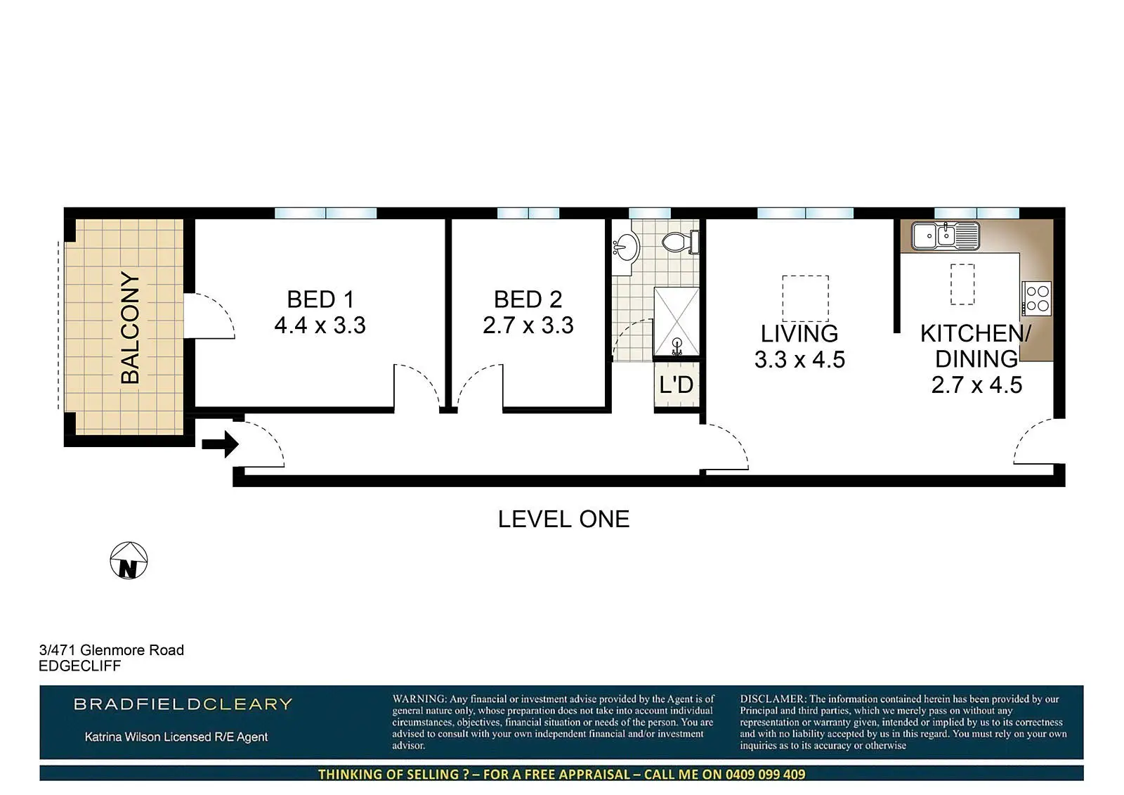 3/471 Glenmore Road, Edgecliff Sold by Bradfield Badgerfox - image 1