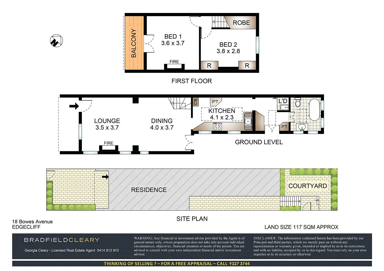 18 Bowes Avenue, Edgecliff Sold by Bradfield Badgerfox - image 1