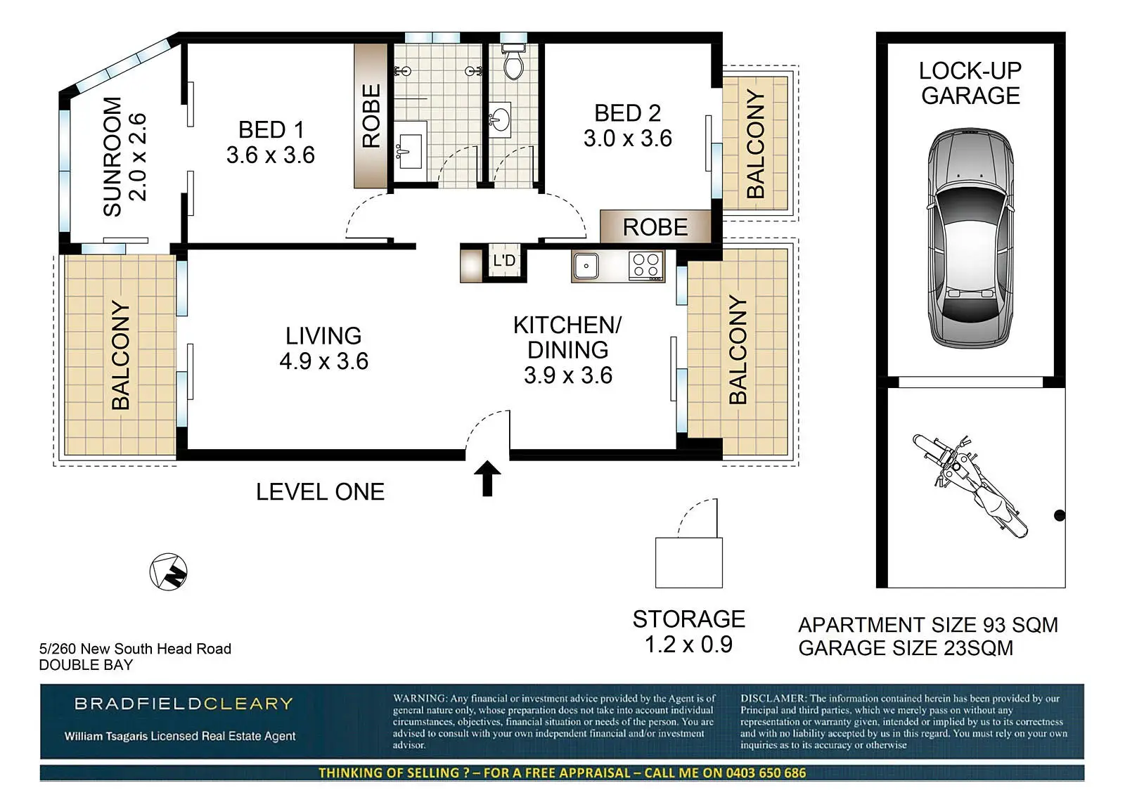 5/260 New South Head Road, Double Bay Sold by Bradfield Badgerfox - image 1