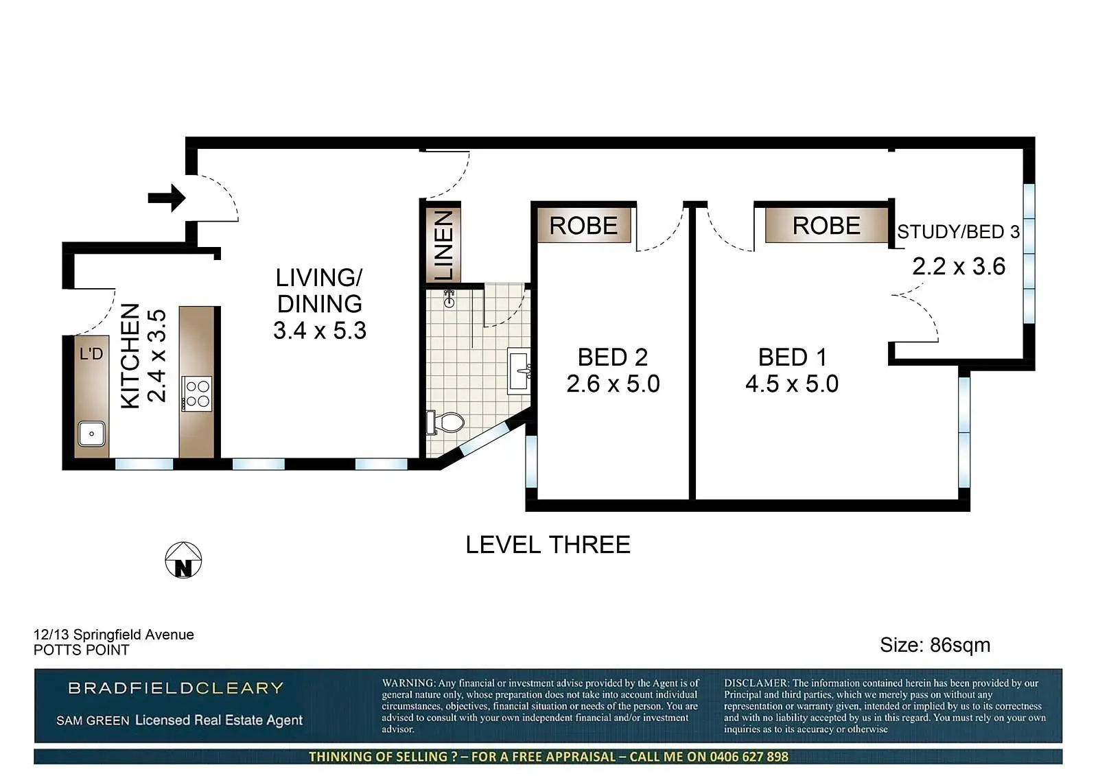 12/13 Springfield Avenue, Potts Point Sold by Bradfield Badgerfox - image 1