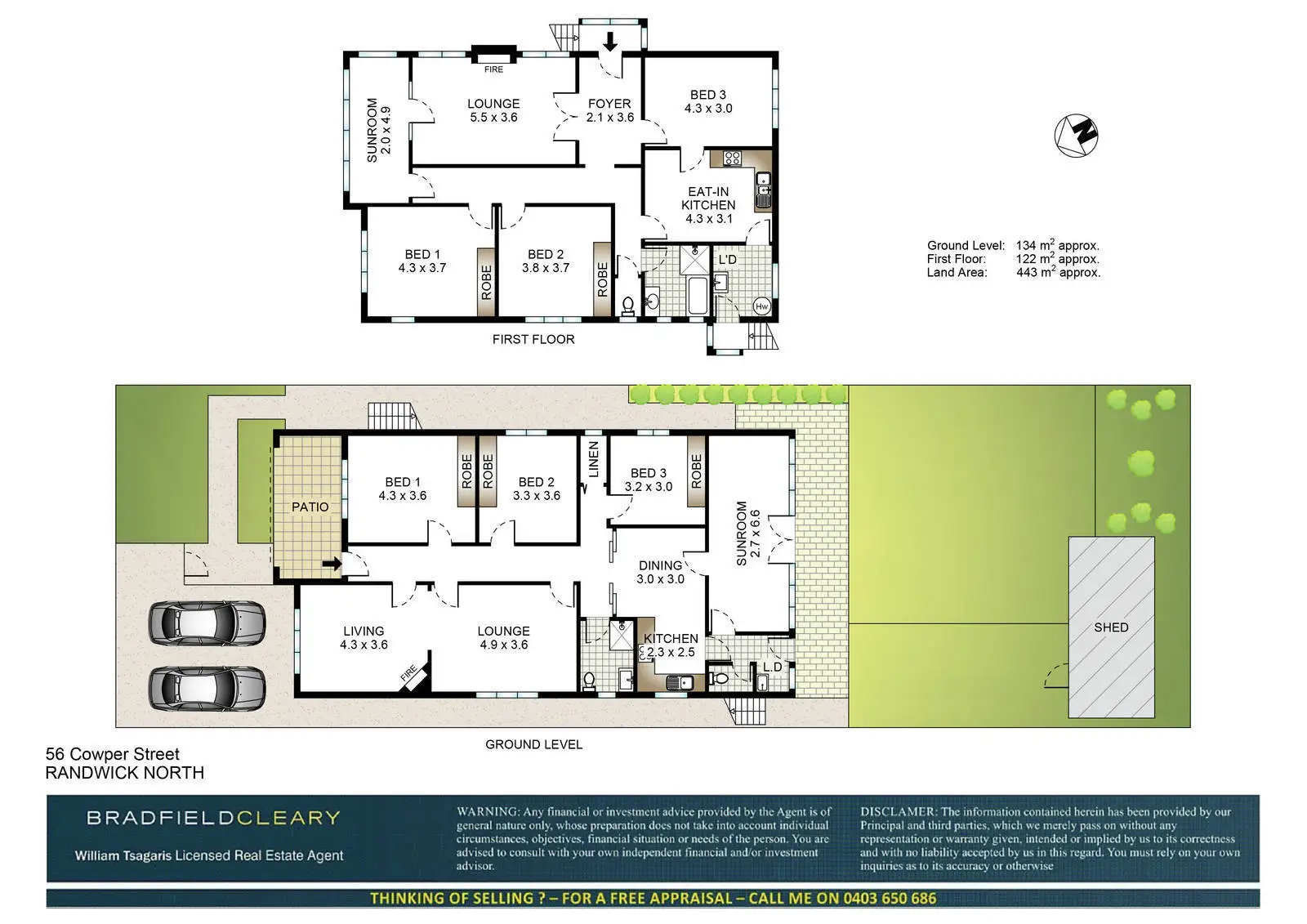 56 Cowper Street, Randwick Sold by Bradfield Badgerfox - image 1