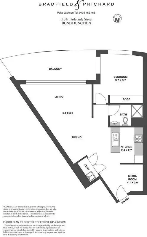 1101/1 Adelaide Street, Bondi Junction Sold by Bradfield Badgerfox - image 1