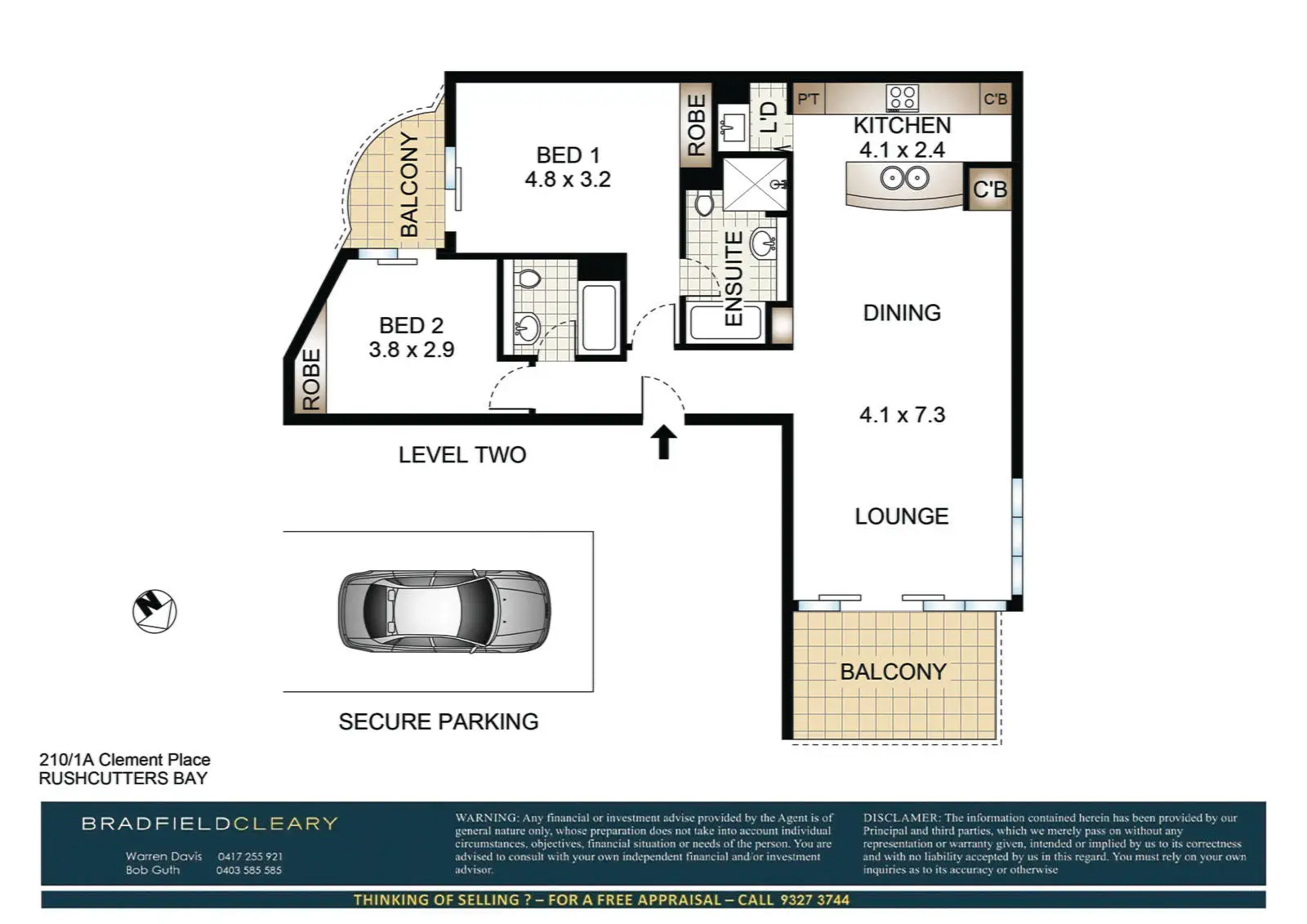 210/1A Clement Place, Rushcutters Bay Sold by Bradfield Badgerfox - image 1