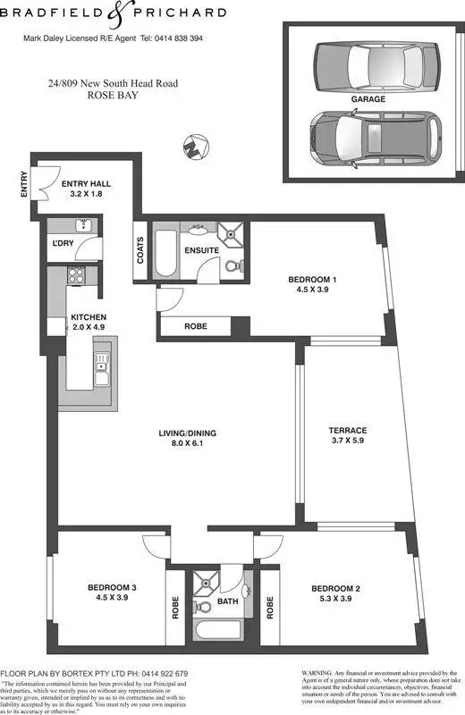 24/809 New South Head Road (cnr Dover Rd), Rose Bay Sold by Bradfield Badgerfox - image 1