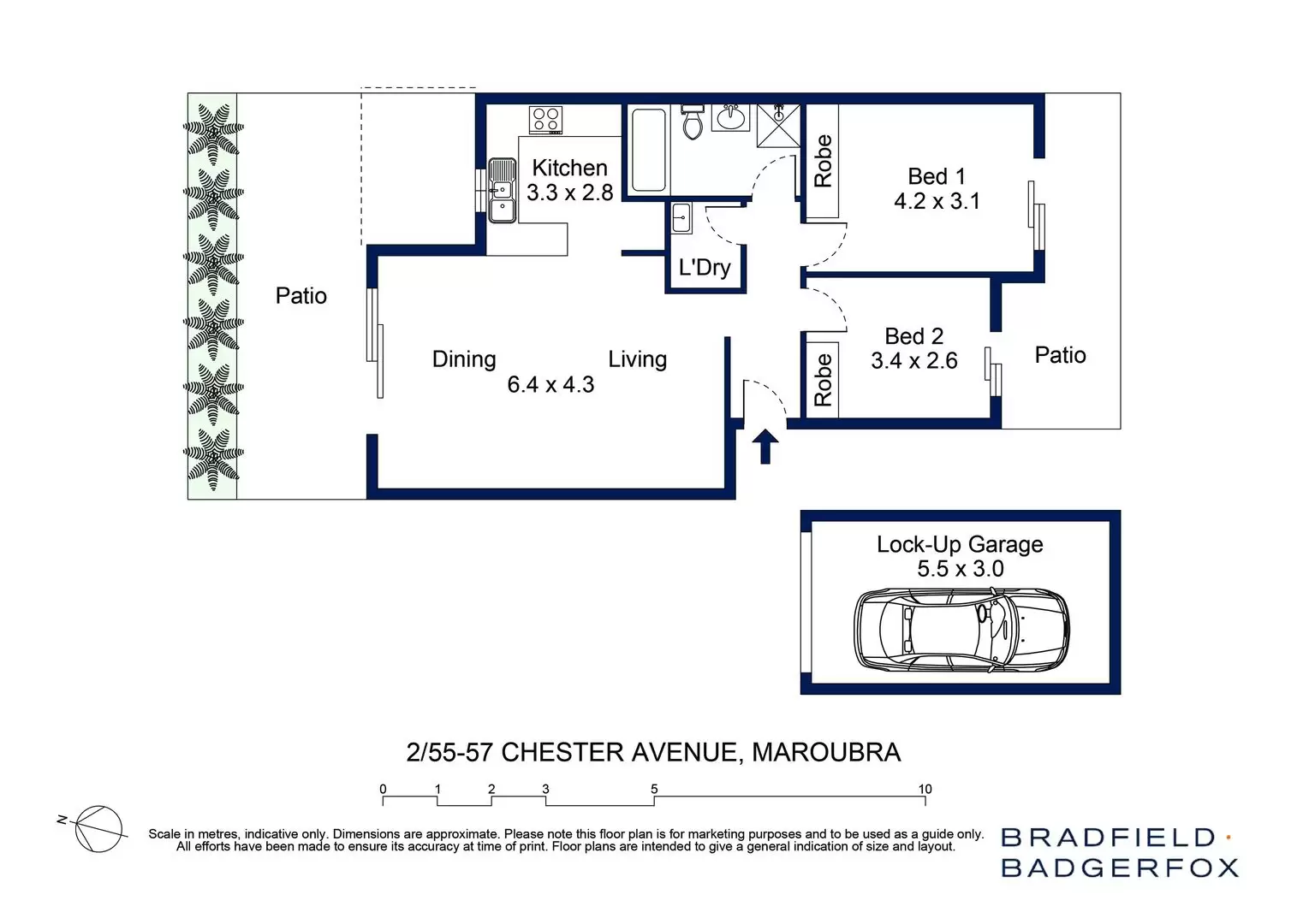 2/55-57 Chester Avenue, Maroubra Leased by Bradfield Badgerfox - image 1