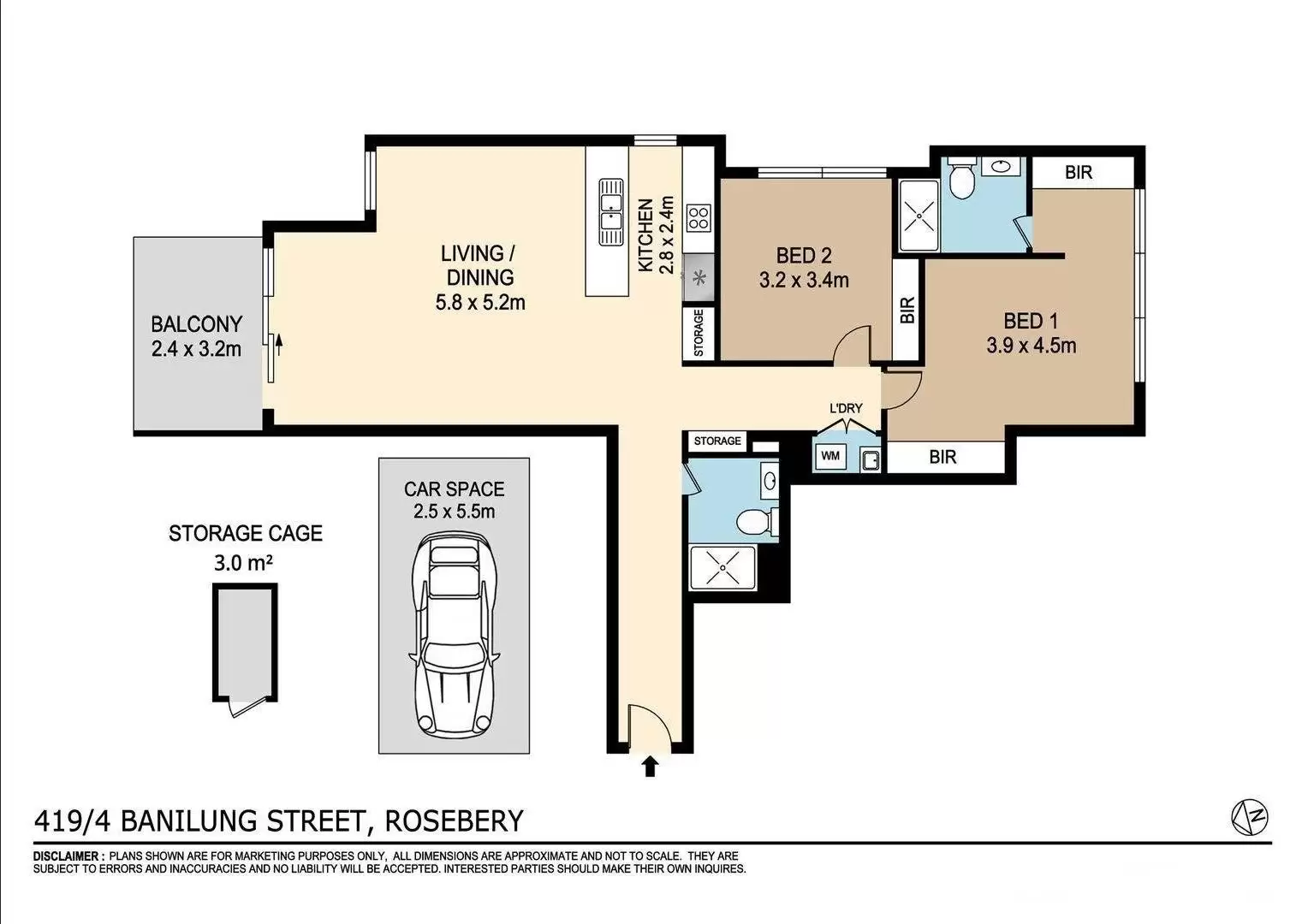 419/4 Banilung Street, Rosebery Leased by Bradfield Badgerfox - image 1