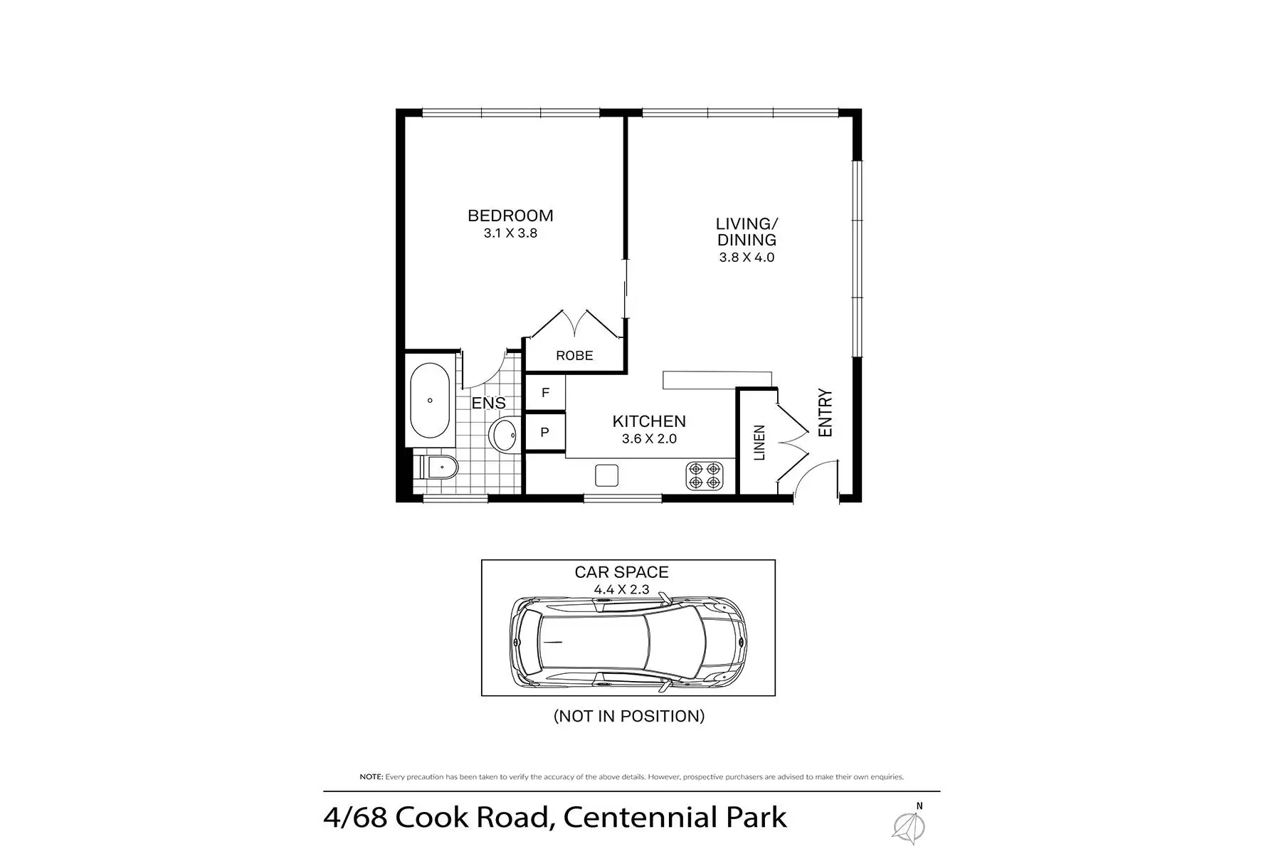 4/68 Cook Road, Centennial Park Sold by Bradfield Badgerfox - image 1