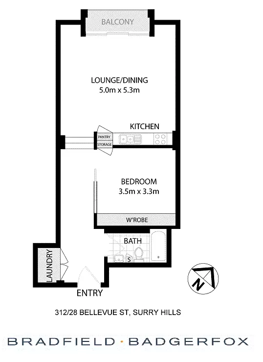 312/24-38 Bellevue Street, Surry Hills Leased by Bradfield Badgerfox - image 1