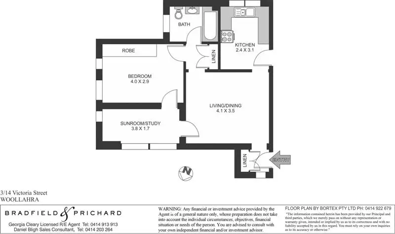 3/14 Victoria Avenue, Woollahra Sold by Bradfield Badgerfox - image 1